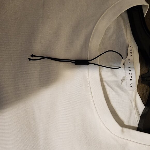 English Factory Puff Sleeve Shirt NWOT White Small - Picture 7 of 12